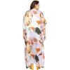 imageCaftans for Women Plus Size Long Satin Pocket Kaftan Dress Beach Swimsuit Cover Up Maxi House DressesBlanc De Blanc