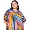 imageGypsie Blu Women Plus Size Kaftan Dress Evening Swimsuit Cover Up Beach Long Maxi Dresses VNeck Mumu for Summer CaftanBlack