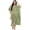 imageGypsie Blu Women Plus Size Kaftan Dress Evening Swimsuit Cover Up Beach Long Maxi Dresses VNeck Mumu for Summer CaftanGreen