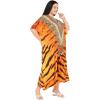imageGypsie Blu Women Plus Size Kaftan Dress Evening Swimsuit Cover Up Beach Long Maxi Dresses VNeck Mumu for Summer CaftanMulti