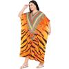 imageGypsie Blu Women Plus Size Kaftan Dress Evening Swimsuit Cover Up Beach Long Maxi Dresses VNeck Mumu for Summer CaftanMulti