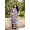 imageGypsie Blu Women Plus Size Kaftan Dress Evening Swimsuit Cover Up Beach Long Maxi Dresses VNeck Mumu for Summer CaftanRoyal Blue