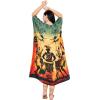 imageGypsie Blu Women Plus Size Kaftan Dress Evening Swimsuit Cover Up Beach Long Maxi Dresses VNeck Mumu for Summer CaftanYellow  Orange