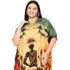 imageGypsie Blu Women Plus Size Kaftan Dress Evening Swimsuit Cover Up Beach Long Maxi Dresses VNeck Mumu for Summer CaftanYellow  Orange