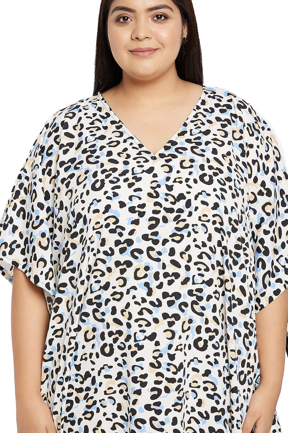 imageCaftans for Women Plus Size Polyester Maxi Beach Dresses Bathing Suit Cover Up Long Kaftan Swimsuit Coverup House DressOffwhite