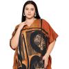 imageCaftans for Women Plus Size Polyester Maxi Beach Dresses Bathing Suit Cover Up Long Kaftan Swimsuit Coverup House DressBrown