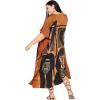 imageCaftans for Women Plus Size Polyester Maxi Beach Dresses Bathing Suit Cover Up Long Kaftan Swimsuit Coverup House DressBrown