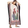 imageCaftans for Women Plus Size Polyester Maxi Beach Dresses Bathing Suit Cover Up Long Kaftan Swimsuit Coverup House DressLight Beige