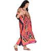 imageCaftans for Women Plus Size Polyester Maxi Beach Dresses Bathing Suit Cover Up Long Kaftan Swimsuit Coverup House DressPink  Black