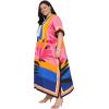 imageCaftans for Women Plus Size Polyester Maxi Beach Dresses Bathing Suit Cover Up Long Kaftan Swimsuit Coverup House DressPink