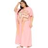 imageGypsie Blu Caftan Dresses for Women Polyester Plus Size Moo Moos Bathing Suit Cover Up Kaftan BeachDress Resort Lounge OutfitLight Pink