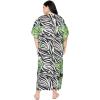 imageGypsie Blu Caftan Dresses for Women Polyester Plus Size Moo Moos Bathing Suit Cover Up Kaftan BeachDress Resort Lounge OutfitWhite