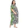 imageGypsie Blu Caftan Dresses for Women Polyester Plus Size Moo Moos Bathing Suit Cover Up Kaftan BeachDress Resort Lounge OutfitWhite