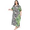 imageGypsie Blu Caftan Dresses for Women Polyester Plus Size Moo Moos Bathing Suit Cover Up Kaftan BeachDress Resort Lounge OutfitWhite