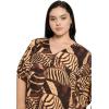 imageCaftans for Women Plus Size Polyester Maxi Beach Dresses Bathing Suit Cover Up Long Kaftan Swimsuit Coverup House DressDeep Chocolate Brown