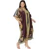 imageCaftans for Women Plus Size Polyester Maxi Beach Dresses Bathing Suit Cover Up Long Kaftan Swimsuit Coverup House DressDeep Maroon