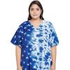 imageCaftans for Women Plus Size Polyester Maxi Beach Dresses Bathing Suit Cover Up Long Kaftan Swimsuit Coverup House DressDeep Navy Blue