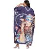 imageGypsie Blu Caftan Dresses for Women Polyester Plus Size Moo Moos Bathing Suit Cover Up Kaftan BeachDress Resort Lounge OutfitNavy Blue