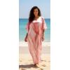 imageGypsie Blu Women Caftan Dress Plus Size Satin Silk Printed Beach Cover Up Maxi Dresses Kimono Sleeve for Holidays Lounge WearBlush Pink