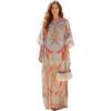 image:imageGypsie Blu Caftan Dresses for Women Satin Silk Printed Plus Size Moo Moo Dress Kimono Sleeve Stylish Maxi Gown for PartiesPastel Blue