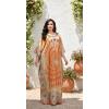 image:imageGypsie Blu Plus Size Satin Silk Printed Caftan Dress Stylish Maxi Kimono Dress Loose Flowing Gown for Women Party Resort WearBeige