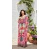 image:imageGypsie Blu Plus Size Satin Silk Printed Caftan Dress Stylish Maxi Kimono Dress Loose Flowing Gown for Women Party Resort WearLight Pink