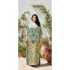 image:imageGypsie Blu Plus Size Satin Silk Printed Caftan Dress Stylish Maxi Kimono Dress Loose Flowing Gown for Women Party Resort WearMint Green Tribal