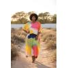 image:imageGypsie Blu Polyester Womens Plus Size Printed Caftan Maxi Dress Bathing Suit CoverUp Loose Fit Summer Casual Outings WearAbstract