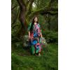 image:imageGypsie Blu Polyester Womens Plus Size Printed Caftan Maxi Dress Bathing Suit CoverUp Loose Fit Summer Casual Outings WearBlack Tropical Floral