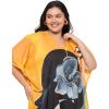 image:imageGypsie Blu Polyester Womens Plus Size Printed Caftan Maxi Dress Bathing Suit CoverUp Loose Fit Summer Casual Outings WearGradient Orange