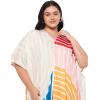 image:imageGypsie Blu Polyester Womens Plus Size Printed Caftan Maxi Dress Bathing Suit CoverUp Loose Fit Summer Casual Outings WearMustard Yellow  Beige