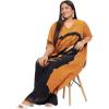 image:imageGypsie Blu Polyester Womens Plus Size Printed Caftan Maxi Dress Bathing Suit CoverUp Loose Fit Summer Casual Outings WearMusted Orange
