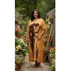 image:imageGypsie Blu Polyester Womens Plus Size Printed Caftan Maxi Dress Bathing Suit CoverUp Loose Fit Summer Casual Outings WearOrange Lady Tribal