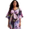 image:imageGypsie Blu Cotton Silk Printed Short Caftan Dress Stylish Tunic Top Party Outing Wear Loose Fit Summer Casual Boho for WomenDeep Navy Blue