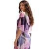 image:imageGypsie Blu Cotton Silk Printed Short Caftan Dress Stylish Tunic Top Party Outing Wear Loose Fit Summer Casual Boho for WomenDeep Navy Blue
