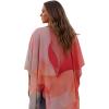 image:imageGypsie Blu Cotton Silk Printed Short Caftan Dress Stylish Tunic Top Party Outing Wear Loose Fit Summer Casual Boho for WomenPastel Pinkwhite