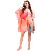 image:imageGypsie Blu Cotton Silk Printed Short Caftan Dress Stylish Tunic Top Party Outing Wear Loose Fit Summer Casual Boho for WomenPastel Pinkwhite