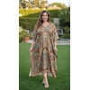 image:imageGypsie Blu Caftans for Women Plus Size Polyester Maxi Beach Dresses Bathing Suit Long Kaftan Swimsuit Coverup House DressBeige Animal