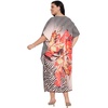 image:imageGypsie Blu Caftans for Women Plus Size Polyester Maxi Beach Dresses Bathing Suit Long Kaftan Swimsuit Coverup House DressBlack  White Animal