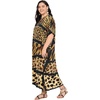 image:imageGypsie Blu Caftans for Women Plus Size Polyester Maxi Beach Dresses Bathing Suit Long Kaftan Swimsuit Coverup House DressBlack Animal