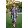 image:imageGypsie Blu Caftans for Women Plus Size Polyester Maxi Beach Dresses Bathing Suit Long Kaftan Swimsuit Coverup House DressBlack Floral