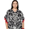 image:imageGypsie Blu Caftans for Women Plus Size Polyester Maxi Beach Dresses Bathing Suit Long Kaftan Swimsuit Coverup House DressBlack Floral