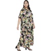 image:imageGypsie Blu Caftans for Women Plus Size Polyester Maxi Beach Dresses Bathing Suit Long Kaftan Swimsuit Coverup House DressBlack Leaf