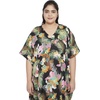 image:imageGypsie Blu Caftans for Women Plus Size Polyester Maxi Beach Dresses Bathing Suit Long Kaftan Swimsuit Coverup House DressBlack Leaf