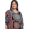 image:imageGypsie Blu Caftans for Women Plus Size Polyester Maxi Beach Dresses Bathing Suit Long Kaftan Swimsuit Coverup House DressBlack Mandala Print