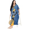 image:imageGypsie Blu Caftans for Women Plus Size Polyester Maxi Beach Dresses Bathing Suit Long Kaftan Swimsuit Coverup House DressBlue