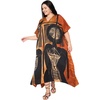 image:imageGypsie Blu Caftans for Women Plus Size Polyester Maxi Beach Dresses Bathing Suit Long Kaftan Swimsuit Coverup House DressBrown