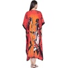 image:imageGypsie Blu Caftans for Women Plus Size Polyester Maxi Beach Dresses Bathing Suit Long Kaftan Swimsuit Coverup House DressBurnt Orange