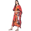 image:imageGypsie Blu Caftans for Women Plus Size Polyester Maxi Beach Dresses Bathing Suit Long Kaftan Swimsuit Coverup House DressBurnt Orange