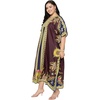 image:imageGypsie Blu Caftans for Women Plus Size Polyester Maxi Beach Dresses Bathing Suit Long Kaftan Swimsuit Coverup House DressDeep Maroon